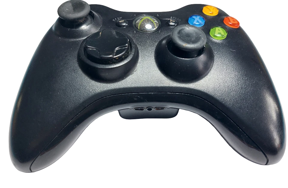 Controller Xbox 360 Wireless Originale Microsoft Nero - Revisionato come nuovo - Immagine 2 di 4