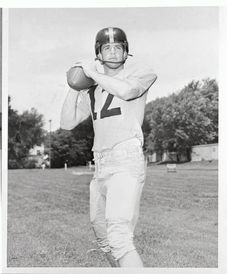 Quarterback Vic Easton of U Of Missouri also will get TV billing t- Old Photo