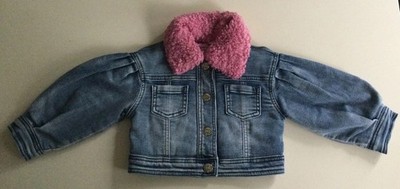 Monnalisa -Blue Jersey Denim Jacket Size 18M