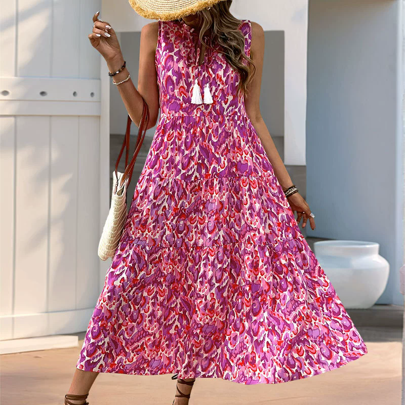 milly ally cocktail dress Ariel in Pink Multi Red, Black and White Product Group: 1908 Sole:Suede Millys Ally body