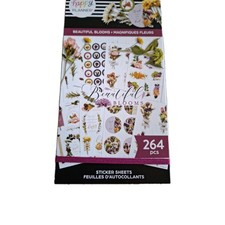 Happy Planner 2025-2026 Beautiful Blooms Stickers 264 Pieces Two Left