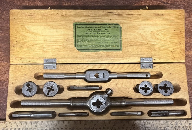 Antique Champion Blower & Forge Company Easy No 1 1/2 Screw Plate U.S.S Cleaned 