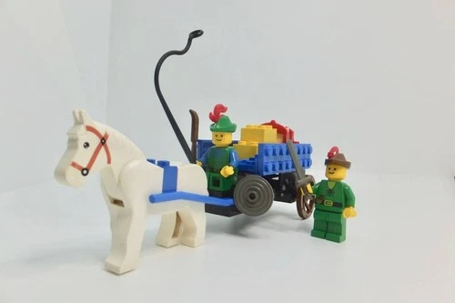 LEGO Castle Forestmen Set 1877, - Crusader’s Cart - 1990 Vintage - 100% Complete