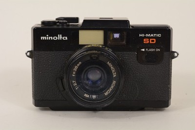 Minolta Hi Matic SD Point & Shoot Rokkor 38mm F/2.7 Lens Japan - as is READ