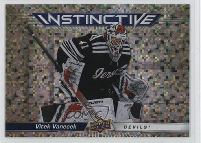 2023-24 Upper Deck Series 2 Instinctive Gold Sparkle Vitek Vanecek #IN-7 s9z