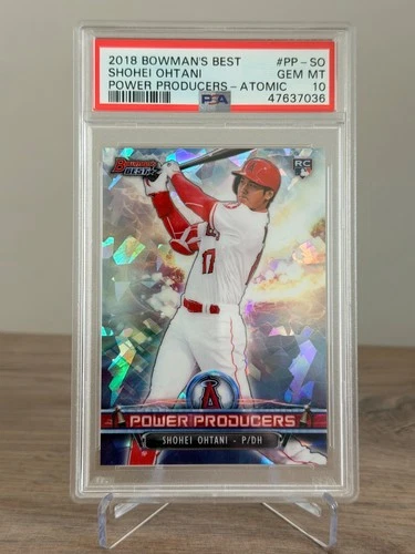 2018 Shohei Ohtani Bowman's Best Power Producers RC Atomic PSA 10