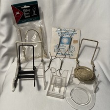 Lot of 8 Plastic/Metal Display Stands Easels Cup And Saucer Display