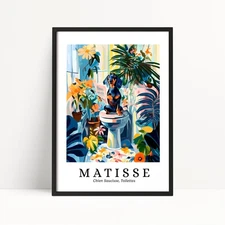Dachshund Dog on Toilet Print – Henri Matisse Style