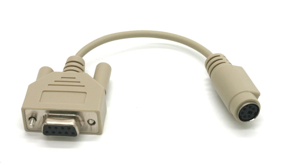PS2-F Mouse to DB9-F Serial Port Adapter Cable 5 Inch - Image 2 of 4