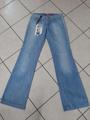 Miss sixty jeans zampa bootcut donna woman tg 39 sz 25 xs vintage blu  sbiadito | eBay