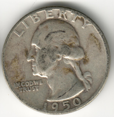 USA - 1950P - Washington ¼ $ - Silver Eagle - Low Mintage - #15879RG