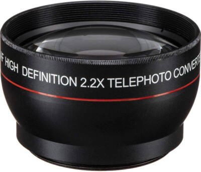 Vivitar Camera Lens 2.2X Pro Telephoto Lens HD4 Optics w/ Case 52mm 55 58 67mm