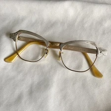 Bausch & Lomb Cat Eye Glasses GF ~ Stamped B&L 1/10 12K GF ~ 20-44 ~ Aluminum