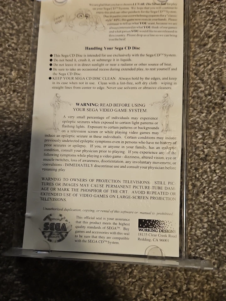 sega cd lunar silver star, Rare pink disc variant, Tested And Works Great - Image 4 of 4