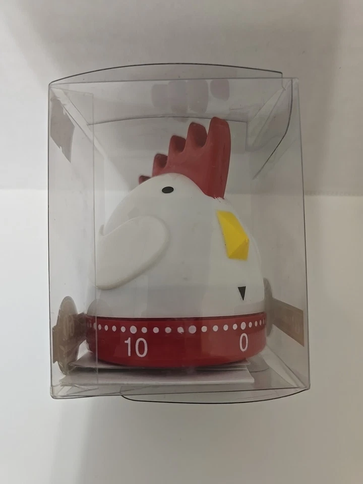 Rooster Chicken Figure Kitchen Timer 60 Minutes By Global Decor New Sealed - Image 2 of 2