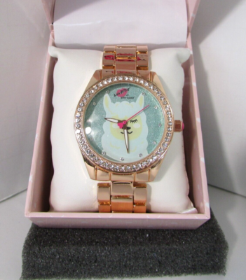 Betsey Johnson Llama Watch Bracelet Luv Gift Box NWT | eBay display picture 1