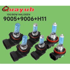 For Toyota Corolla Sedan 4-Door 09-2016 Halogen Headlights Fog Light Bulbs Combo
