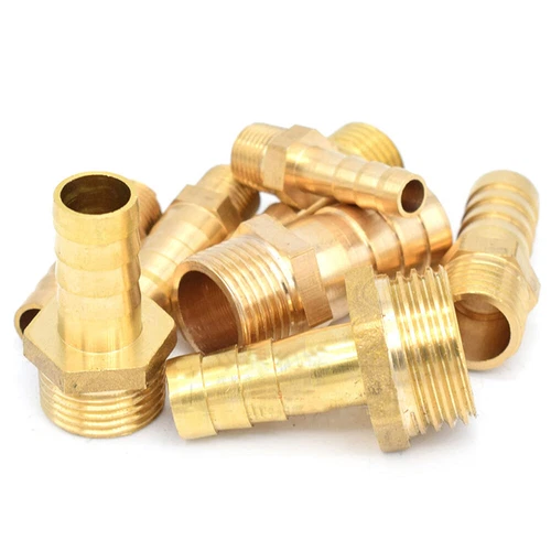 Paquete de 20 accesorios de manguera de aire, adaptador de tubería macho de 1/4"" de barba x 1/4"" NPT 15 PIEZAS - Imagen 7 de 10