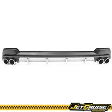 Fits 20-22 Toyota Corolla L LE XLE Rear Bumper Diffuser W/ Silver Lower Trim&Tip