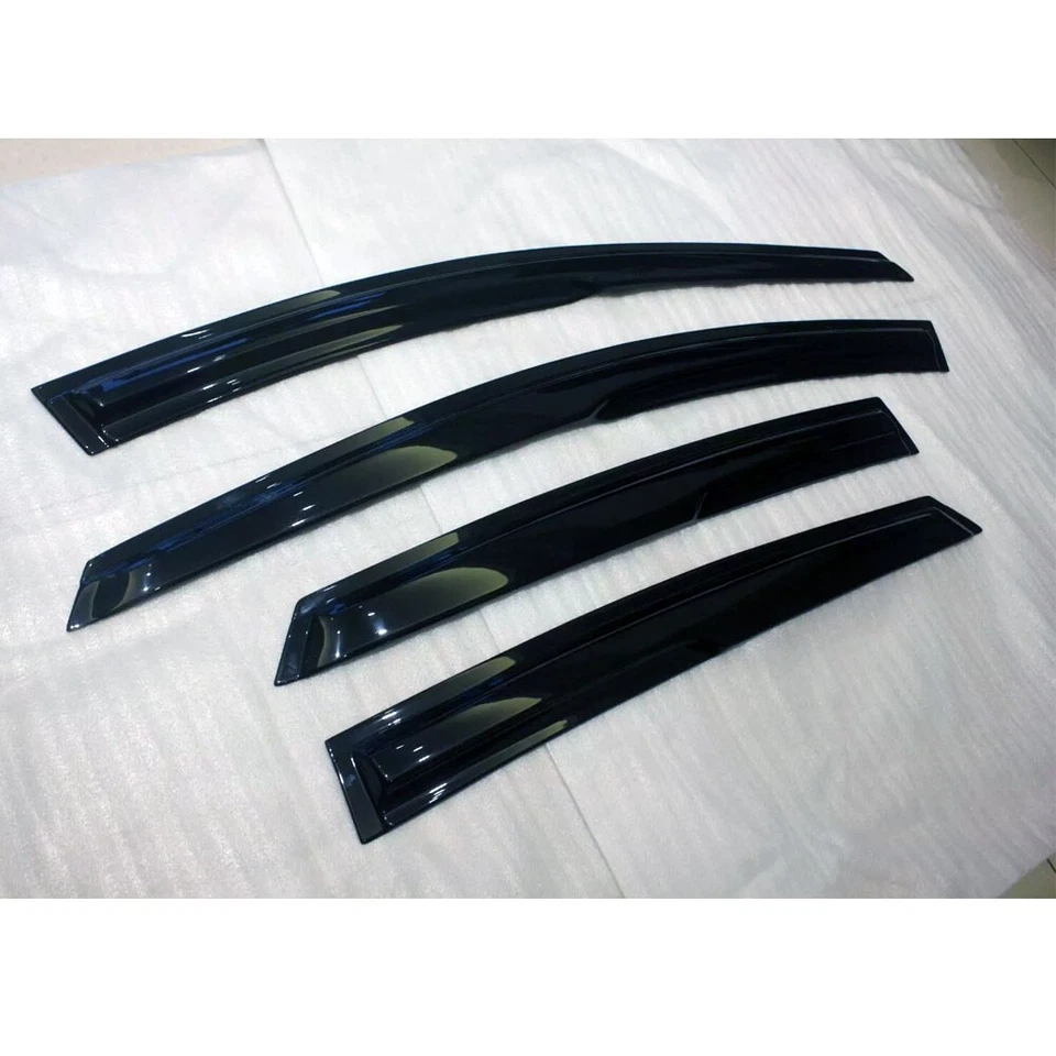 M Type Side Window Visor Vent Sun Shade Rain Guard for Ford Focus 4D 5D 12-18 Foto 2 de 4