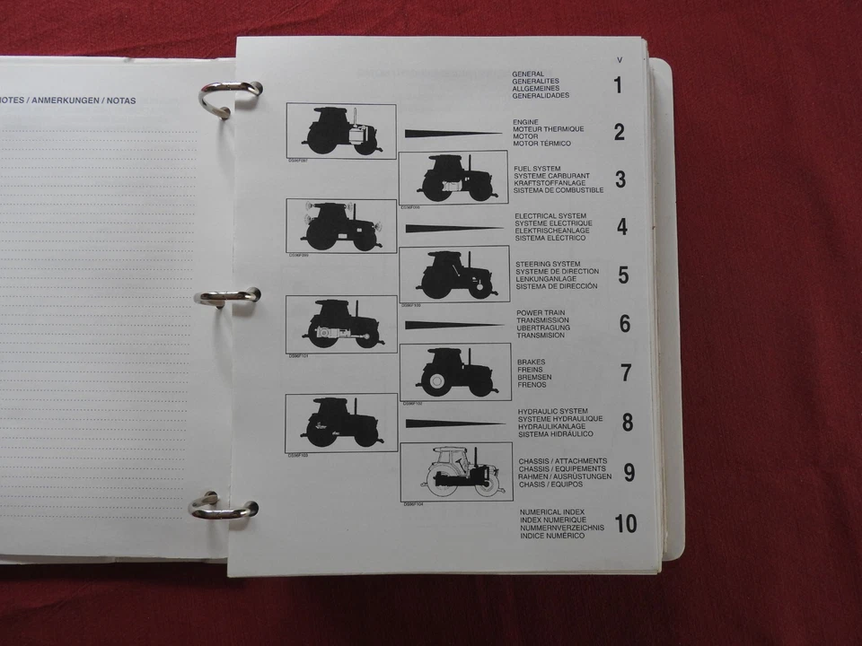 GENUINE 1998 CASE MX150 MX170 DIESEL TRACTOR PARTS CATALOG MANUAL W/BINDER NICE - Image 4 of 4