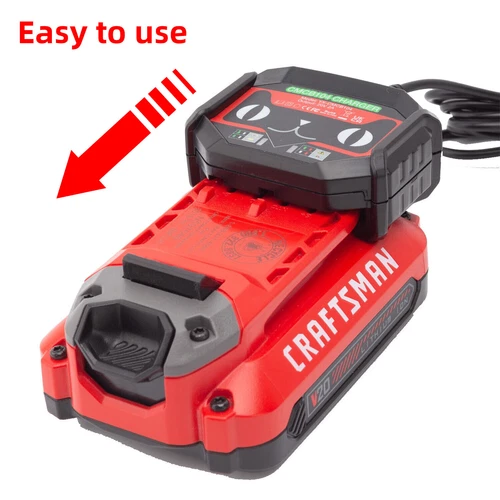 Battery Charger Replacement For Craftsman 20V MAX V20 Series Li-ion Battery - Picture 5 of 11