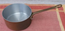 Petite casserole en cuivre étamé diamètre 12 cm 50 cl