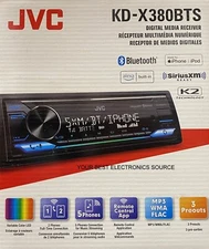 NEW JVC KD-X380BTS, 1-DIN Digital Media Receiver w/ Bluetooth, USB