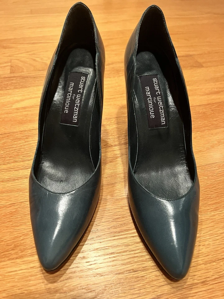 De colección. Zapatos de salón Stuart Weitzman para Martinica hechos en España verde turquesa talla 8 Foto 4 de 4