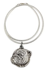 Bulldog, English Bulldog, British Bulldog III - Dog necklace, unique jewellery f