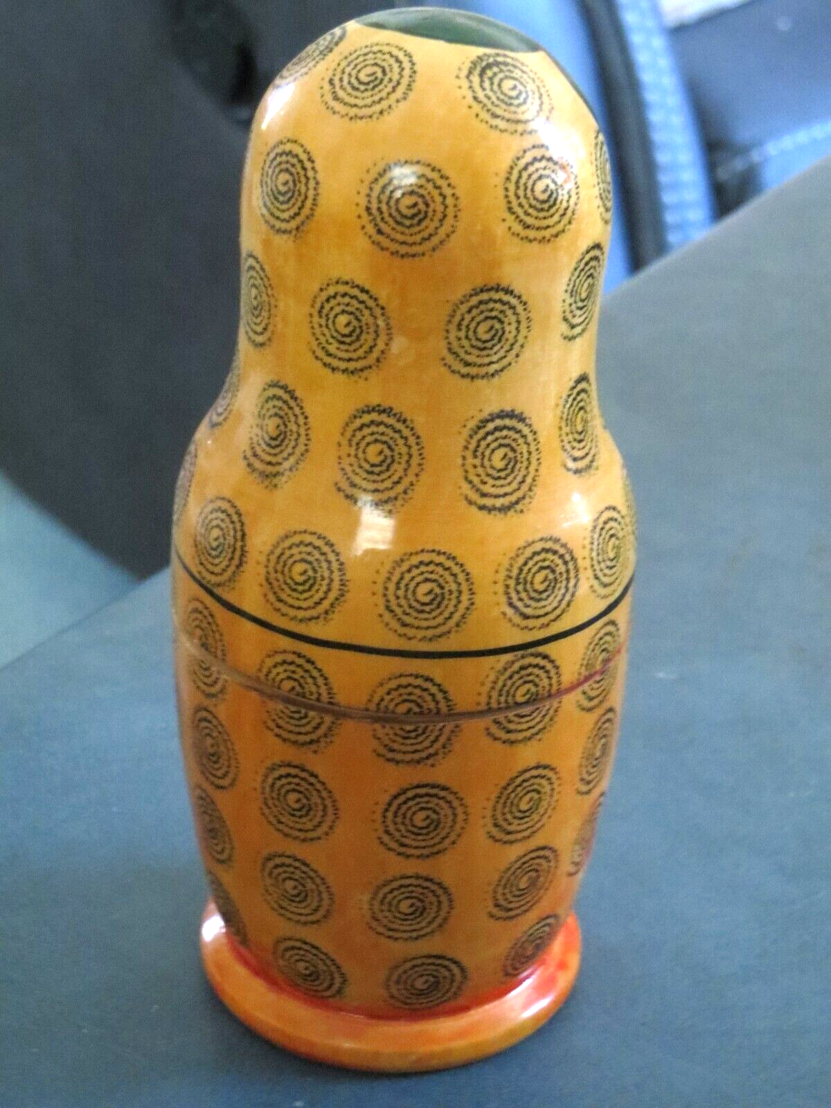 RUSSIAN WOODEN NESTING DOLLS 4 STAGE SET 1987 WITH ORIGINAL STICKER | eBay