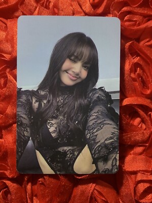 LISA BLACKPINK Moon Star KPOP Girl Photo Goddess Idol Card Play Wink