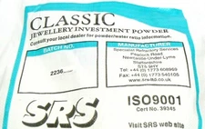 Jewelry Casting Powder Lost Wax Casting Of Jewelry 8 Lbs Classic SRS Investment