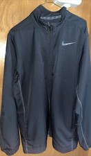 NIKE DRI-FIT MENS BLACK FULL ZIP JACKET LARGE B45 