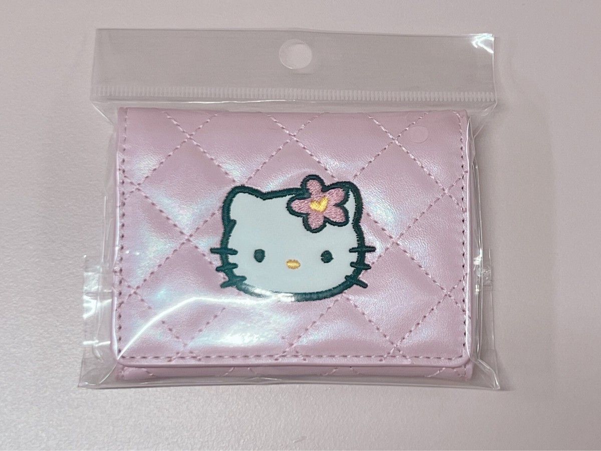 Sanrio Korea Hello Kitty Pink Quilt Business Card Wallet purse