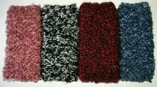 Hand Knit Handmade Fingerless Gloves Soft Fluffy Boucle Black/White or Wine