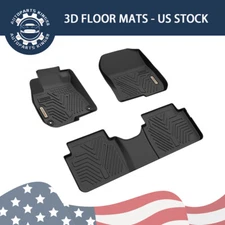 3Pcs Floor Mats Set For 2017- 2022 Honda CRV CR-V All Weather TPE Rubber Liners