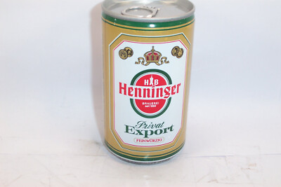 Henninger Privat Export    33CL   Drawn Ironed    Under License Messina Italy