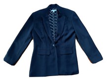 CAbi Women Jacket Blazer 1 Button Single Breasted Lined Black Size 4