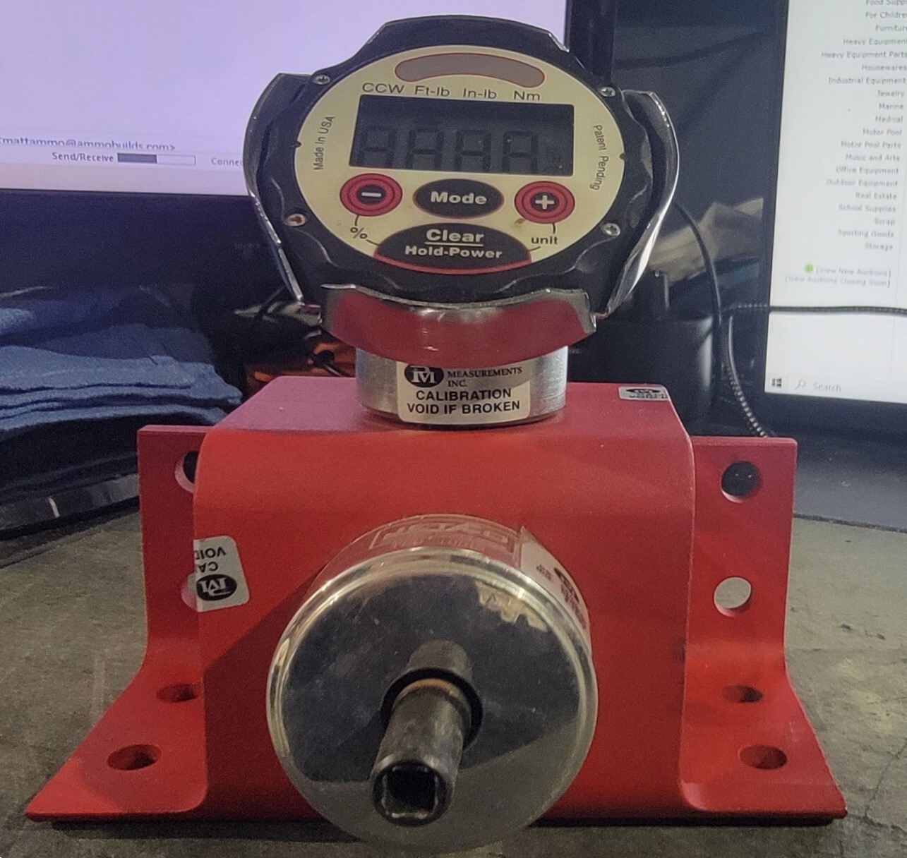 Jetco TED1001S Torque Wrench Calibrator 10100 in/Lbs., .8338.33 ft/Lbs. Clean eBay