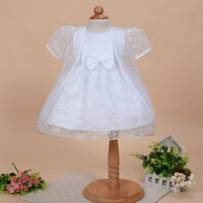 Sale Beaded Christening Gown Lace Baptism Dress Embroidery Dress Cape Bonnet 6M