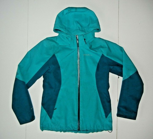 Eddie Bauer weatheredge Pro Verde Azulado Chaqueta para Lluvia Senderismo  Cazadora Abrigo Mujer S | eBay