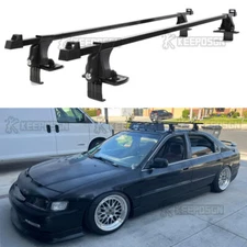 48" Steel Cross Bar Car Roof Rack Luggage Cargo Carrier For Honda Accord Sedan