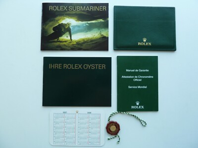 Rolex Submariner Booklet Set 6 Teilig  - deutsch von 5.2008 -