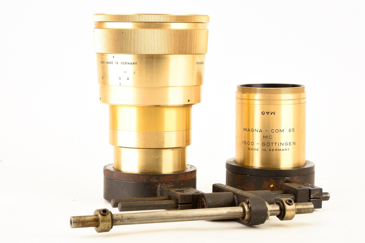 Objectif Anamorphique Isco-Göttingen MC 2x - Cuivre - Optique De Projecteur - Allemagne