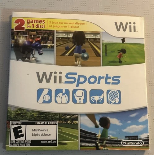 Wii Sports + Wii Sports Resort 2 in 1 Disc + Sleeve VIDEO GAME TESTED NO MANUAL