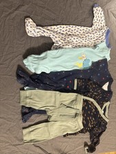 Lot Of 4, One Easter Size 3 Pj And 3 Size 3 To 6 Month Pjs