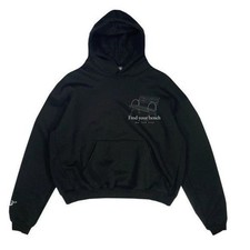 Gracious MFG FIND YOUR BENCH HEAVYWEIGHT FRENCH TERRY HOODIE BLACK 