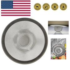Sleek Silver Mesh Sink Strainer: Anti-Clogging Solution for Standard Drains