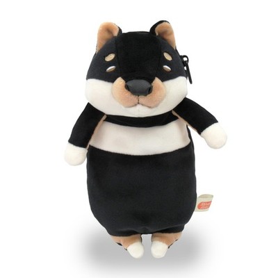 Soft Mochi Series Mochi Dog pencil Pen Pouch Black Shiba Inu 9×8×18cm MPIN-0180B